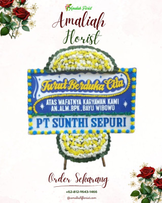 Papan Bunga Duka di Piani